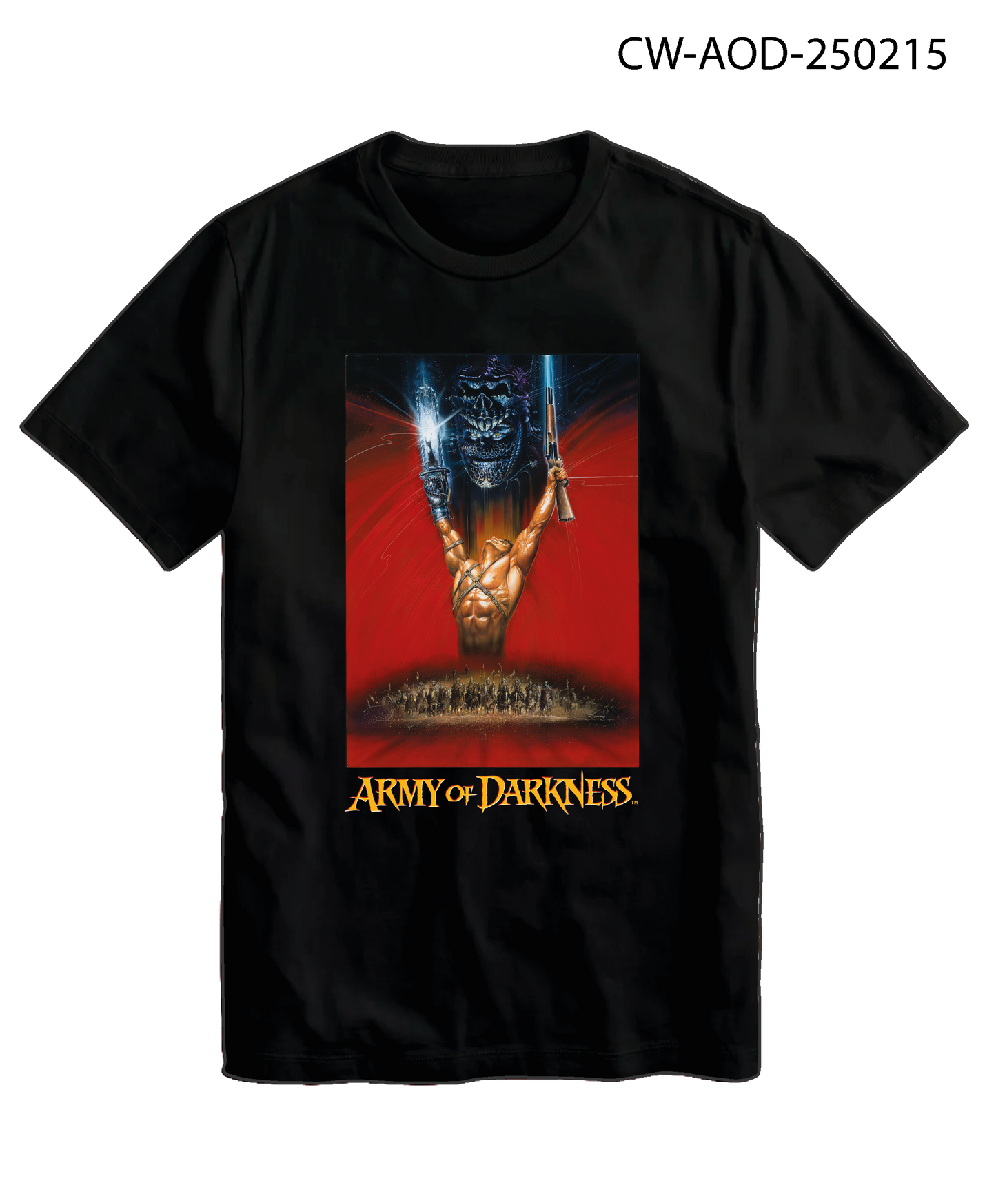 Army of Darkness Weapons Up Black T-Shirt