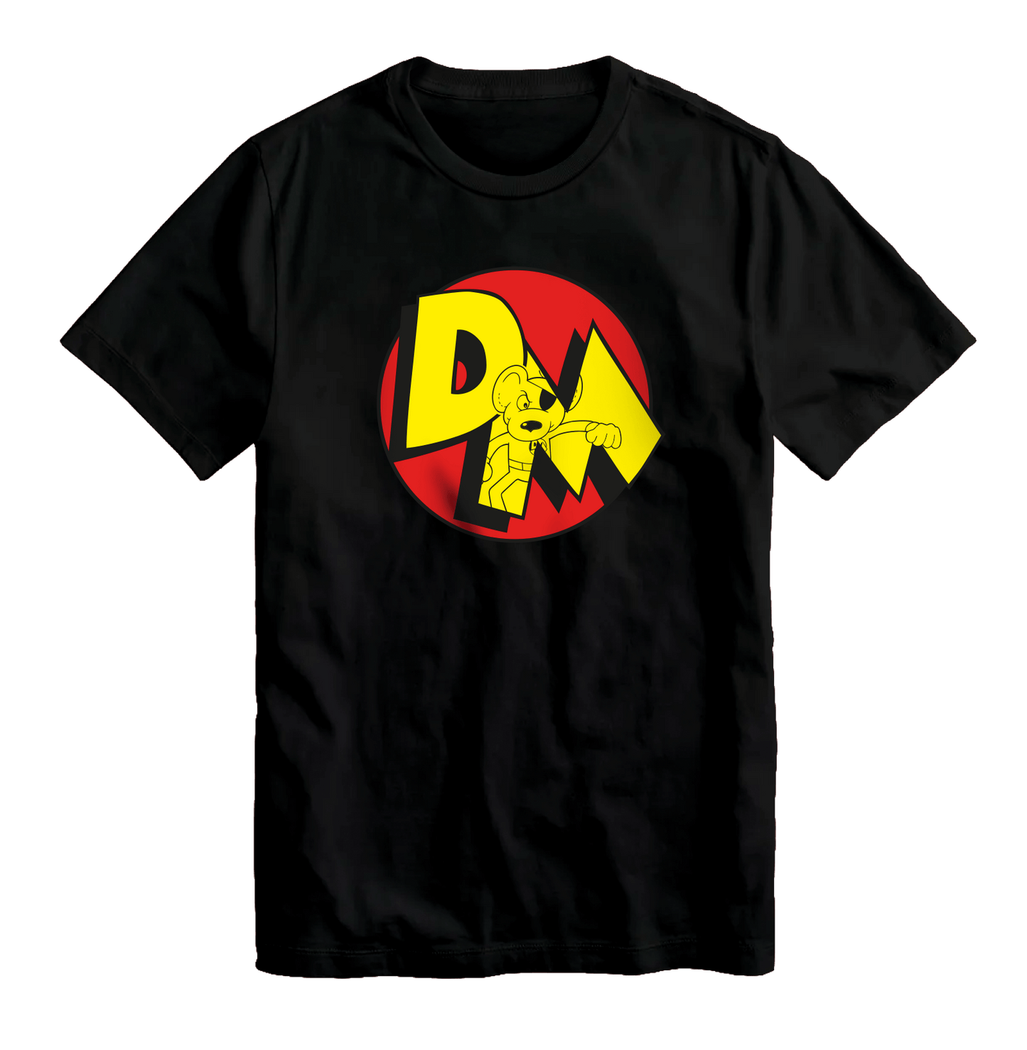 Danger Mouse Logo Black T-Shirt
