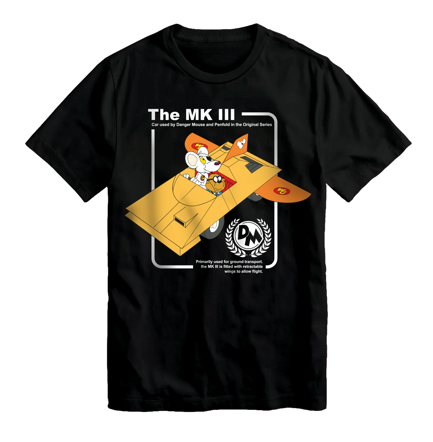 Danger Mouse MK 3 Manual Black T-Shirt