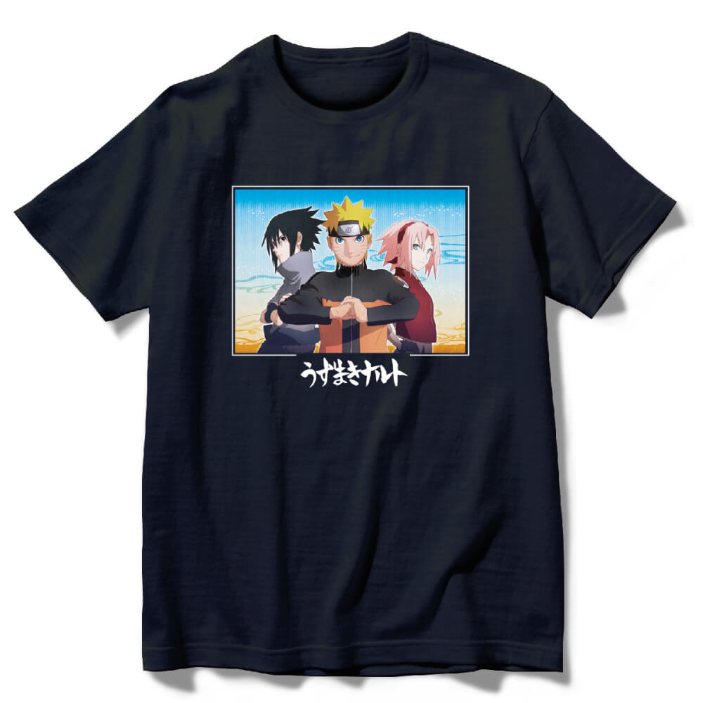 Naruto Shippuden Trio Black T-Shirt