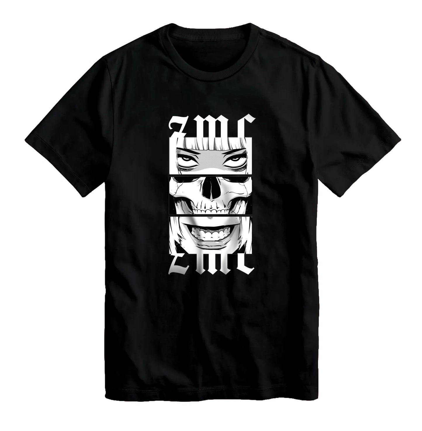Zombie Make Out Club Skull Black T-Shirt