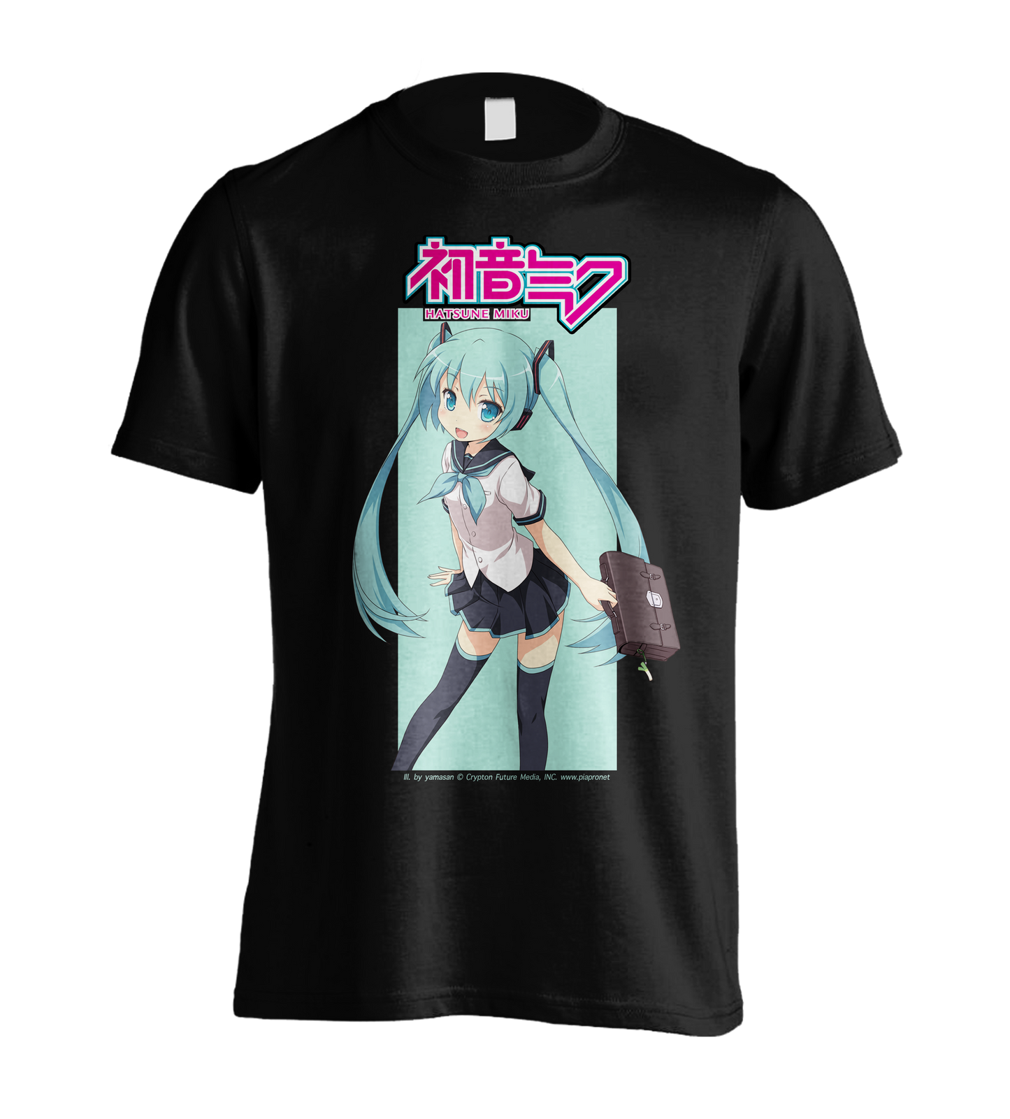 Hatsune Miku Ready for Business Black T-Shirt