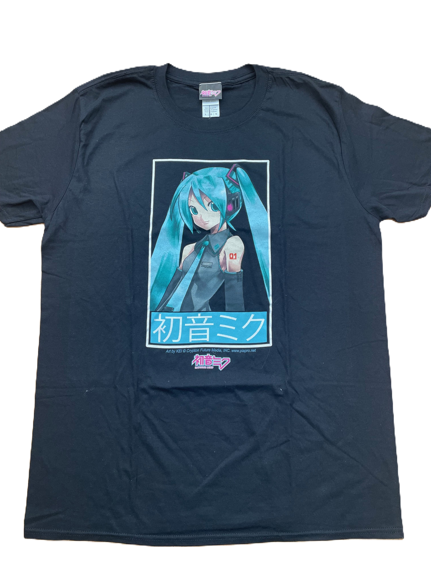 Hatsune Miku Number 1 Black T-Shirt
