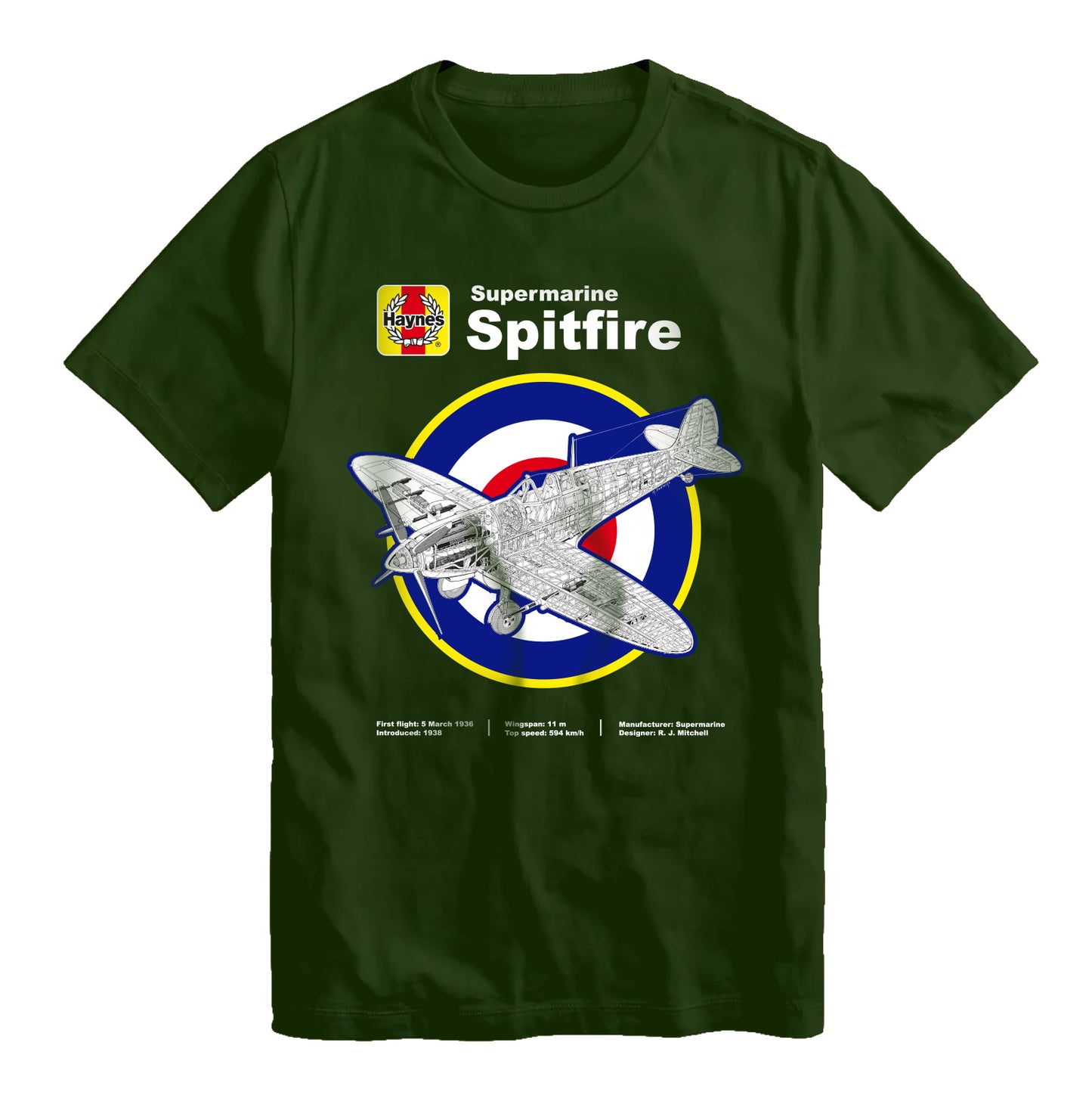 Haynes Spitfire Green T-Shirt