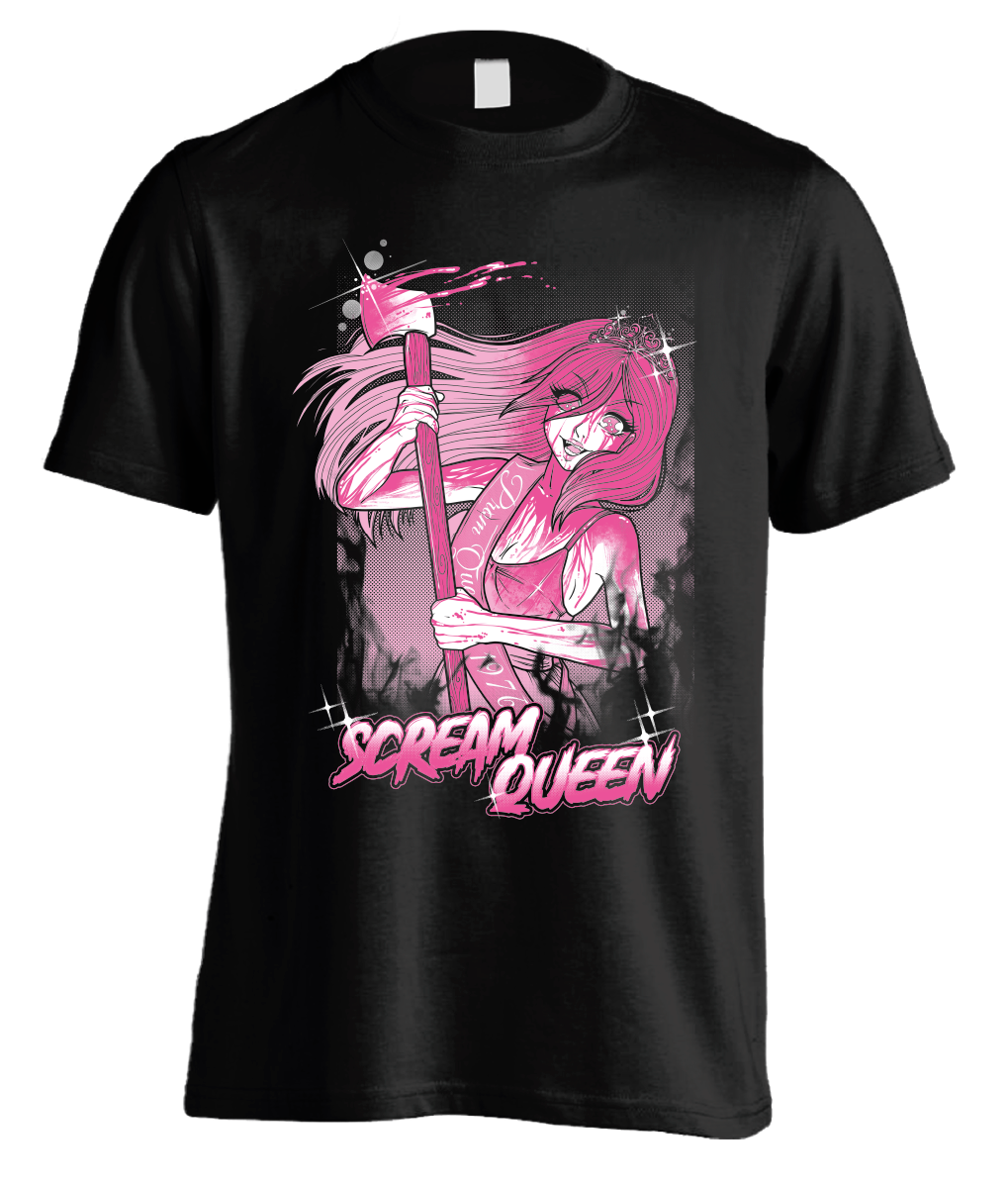 Pinku Kult Scream Queen Black T-Shirt