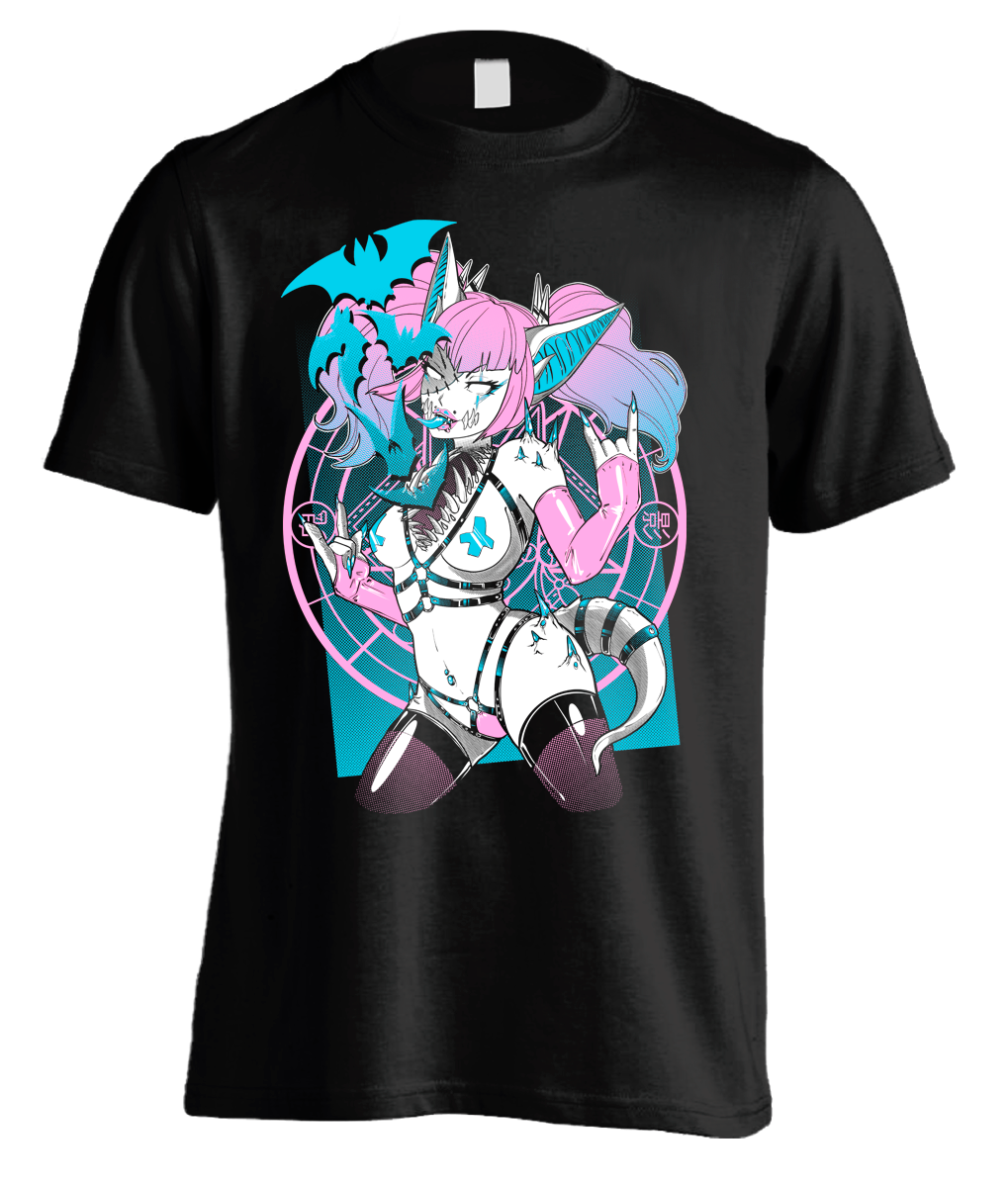 Pinku Kult Exhume Black T-Shirt