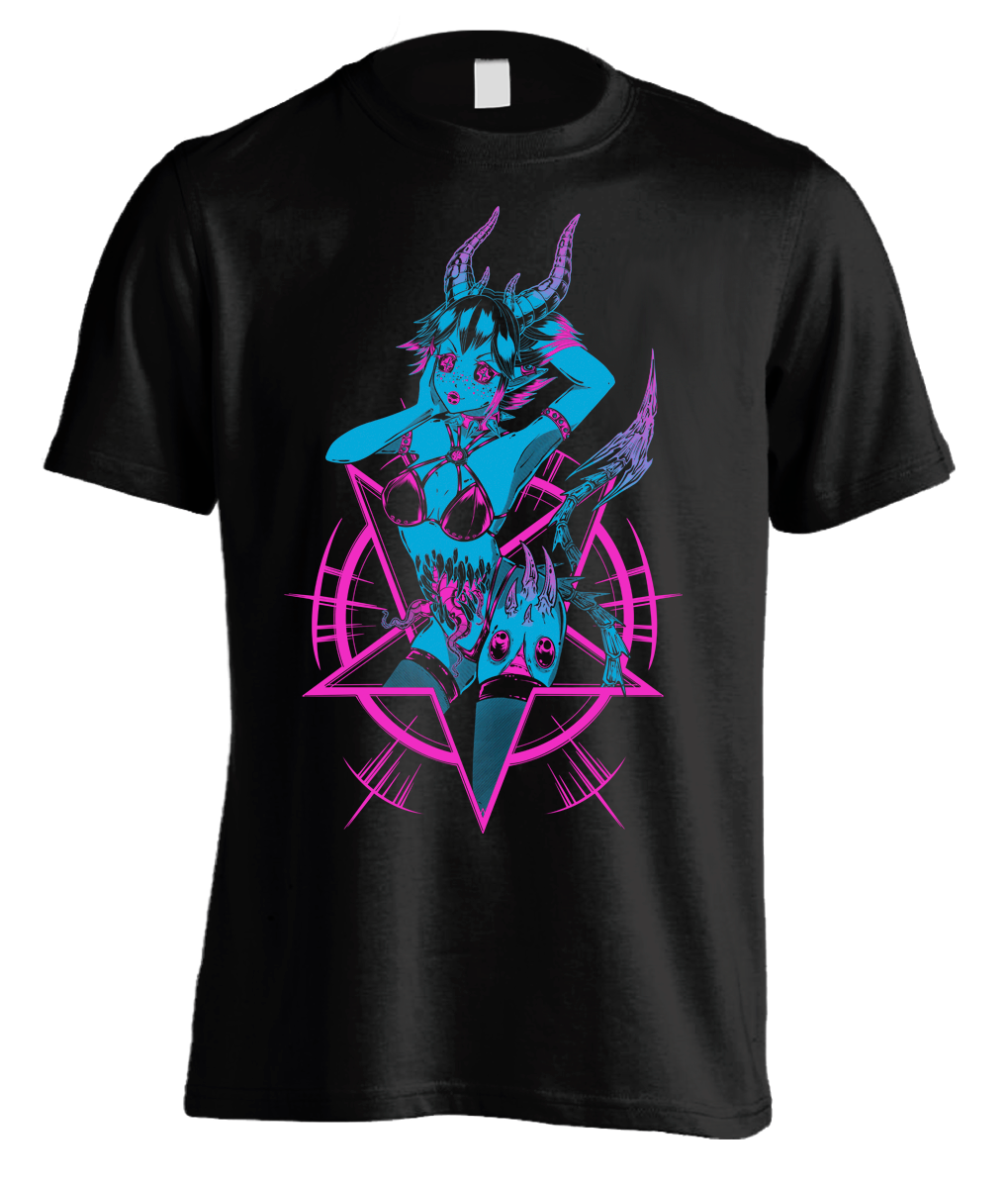 Pinku Kult X-Dimensions Black T-Shirt