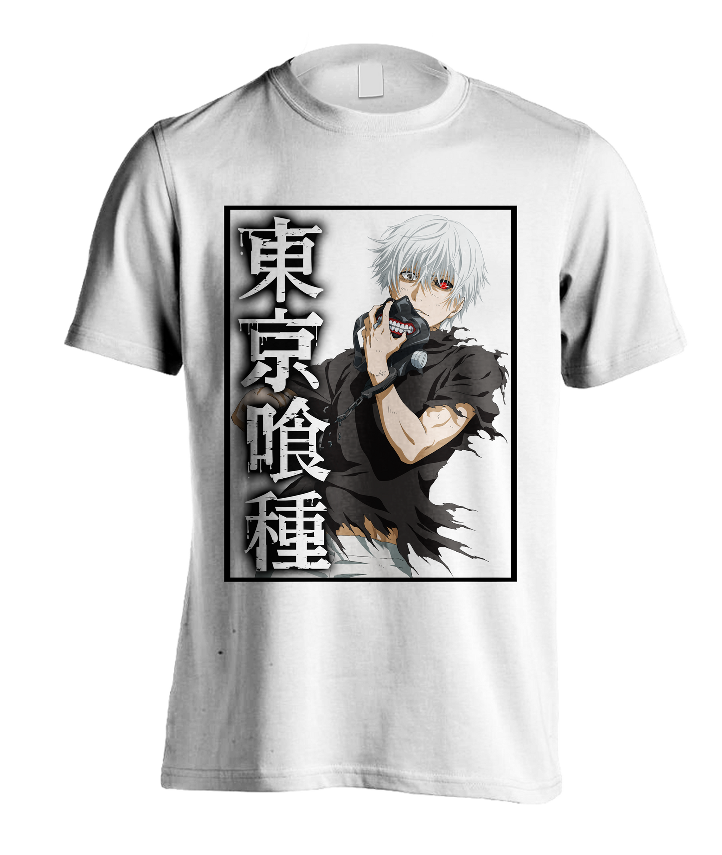Tokyo Ghoul Face Behind the Mask White T-Shirt
