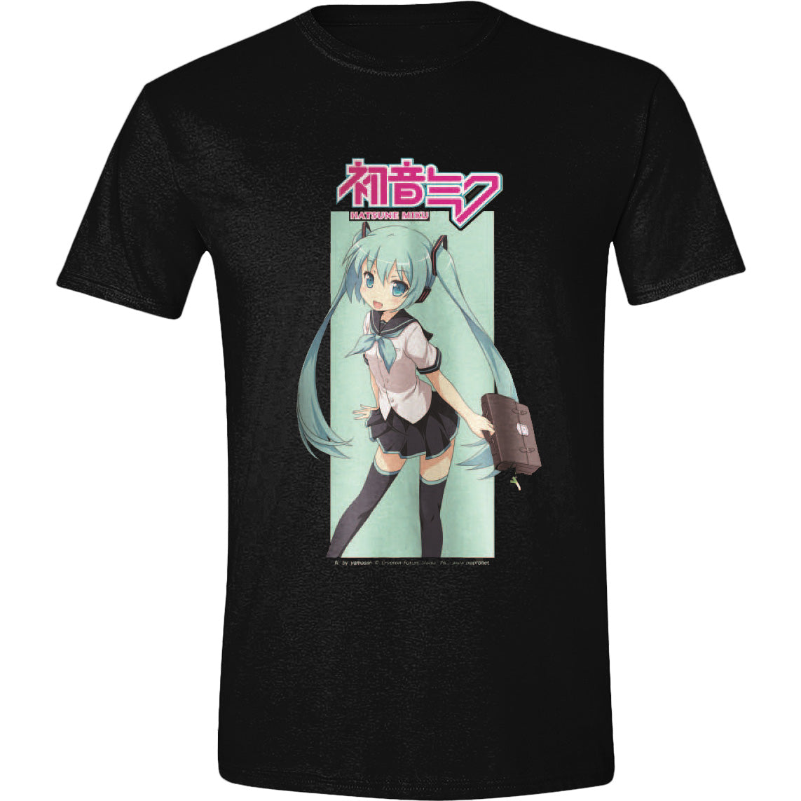 Hatsune Miku Ready for Business Black T-Shirt