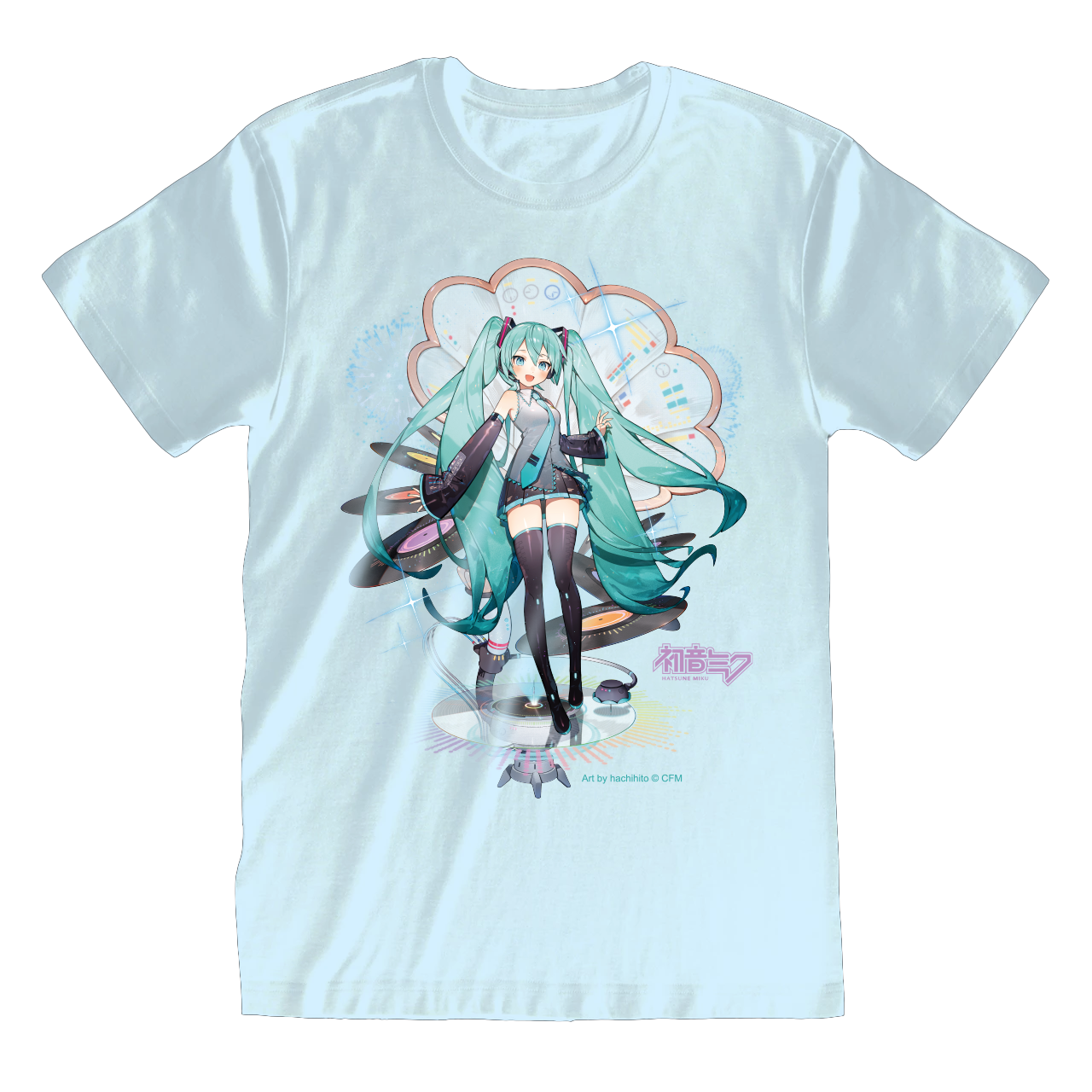 Hatsune Miku Smile Light Blue T/S