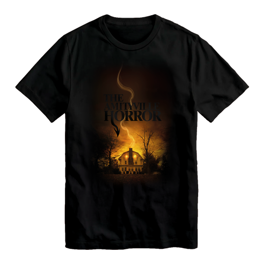 Amityville Horror Negative Space Black T-Shirt
