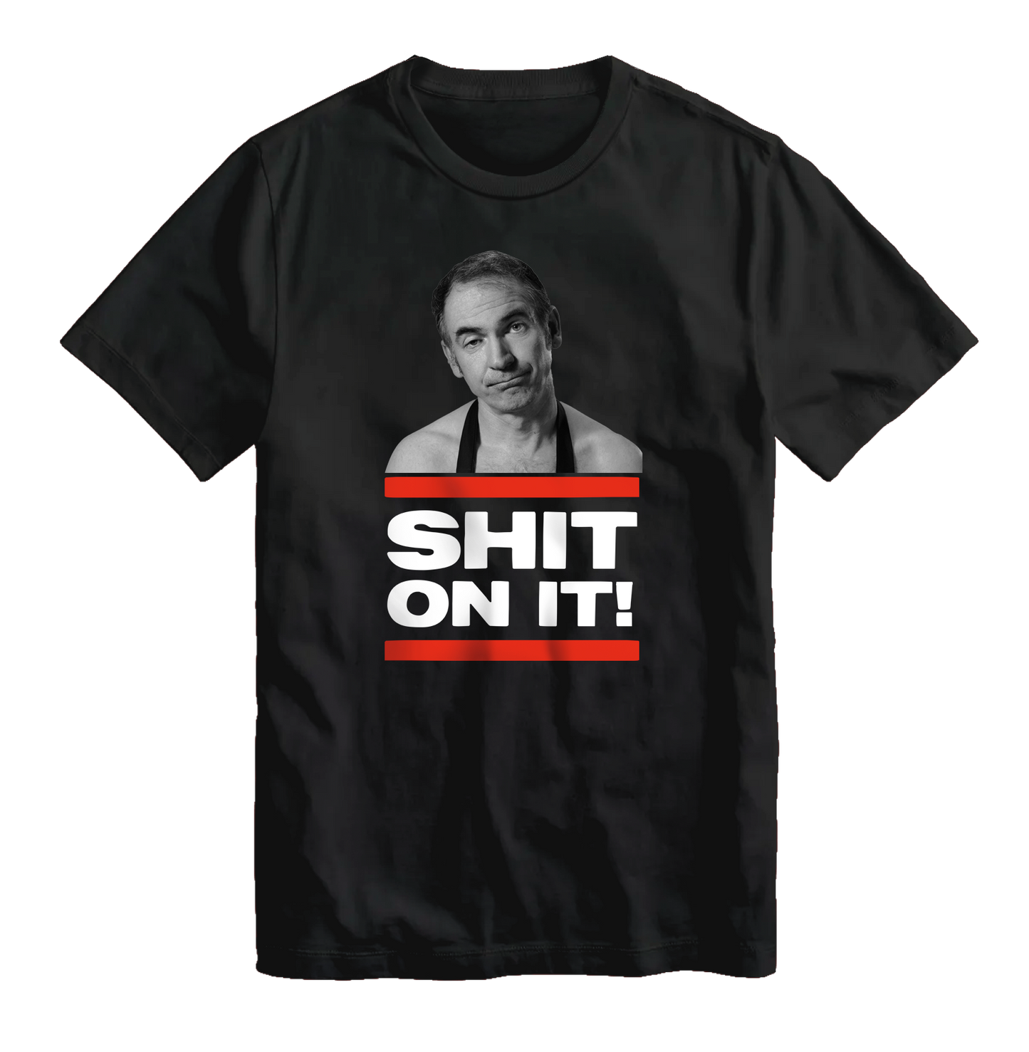 Friday Night Dinner Sh*t On It Black T-Shirt