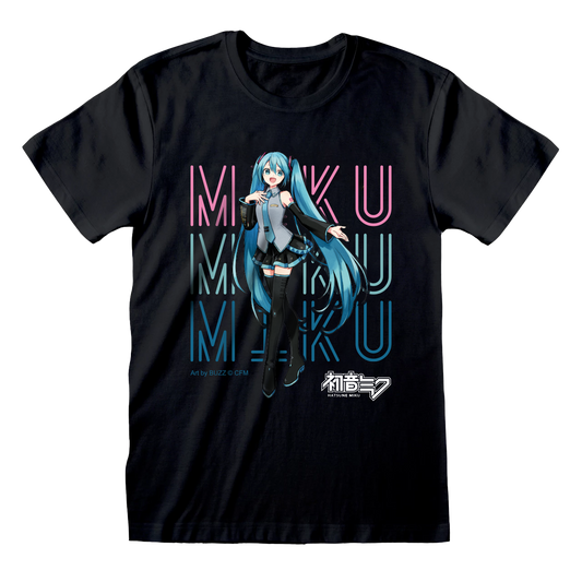 Hatsune Miku Neon Sign Black T/S