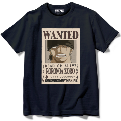One Piece Roronoa Black T-Shirt