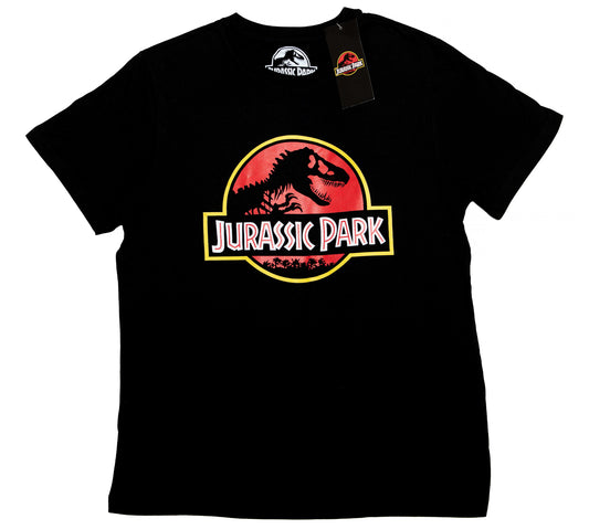 Jurassic Park Classic Logo Black T-Shirt