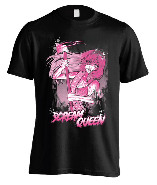 Pinku Kult Scream Queen Black T-Shirt