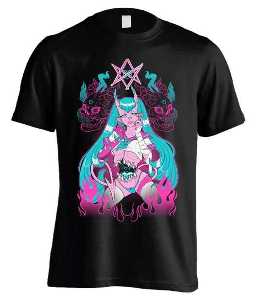 Pinku Kult UnHoly Black T-Shirt